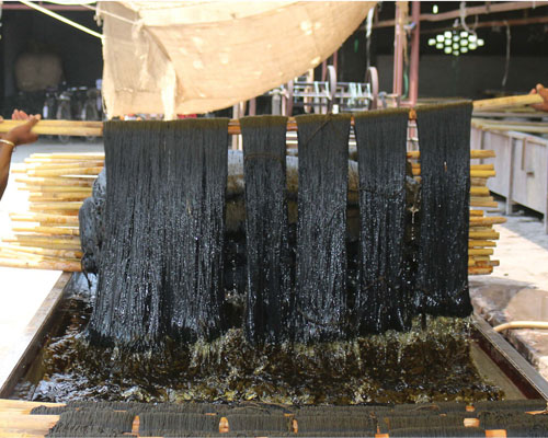 Dyeing The Yarn