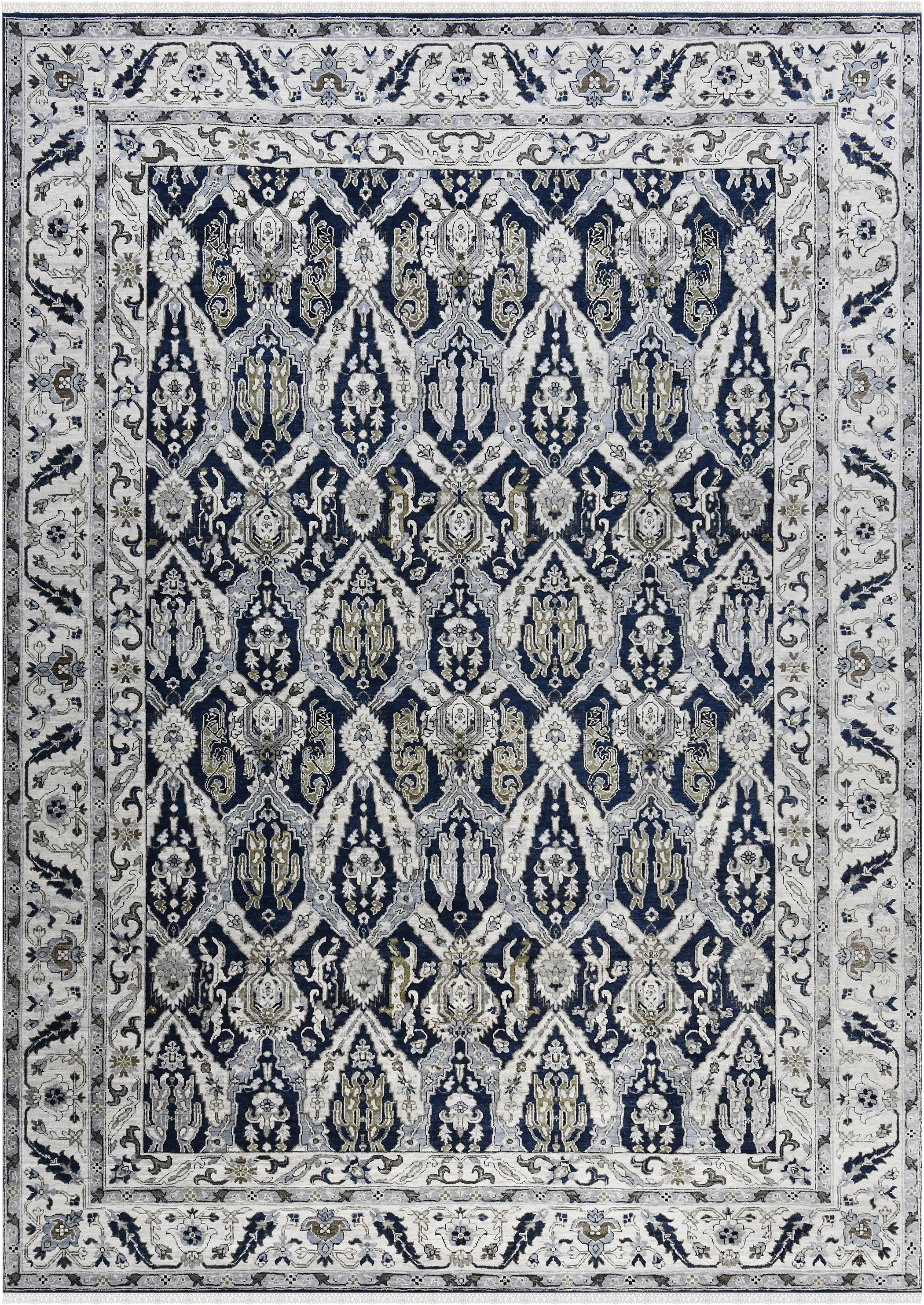 NUIT ARABE NUI-28 INDIGO IVORY Main Image