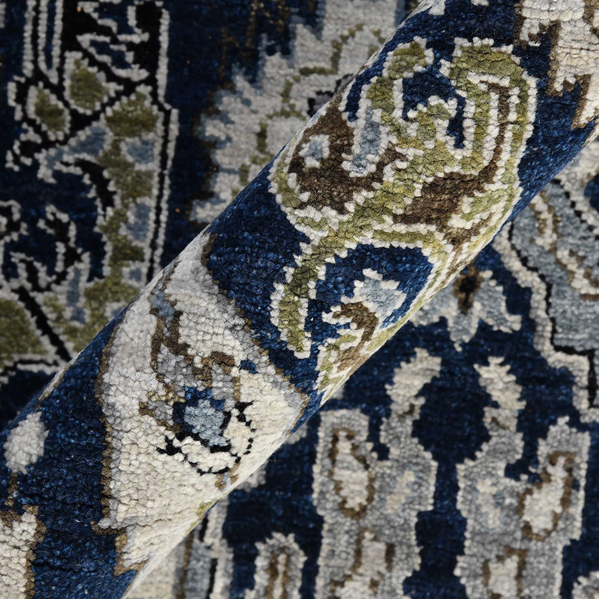 NUIT ARABE NUI-28 INDIGO IVORY Main Image